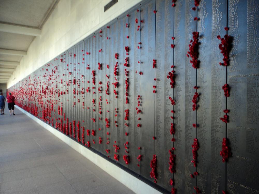 war memorial poppies